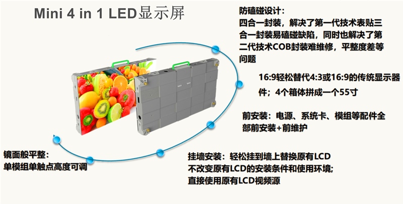 MINI 4合一LED显示屏优势