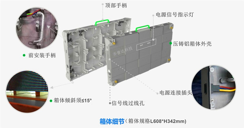 MINI 4合1LED显示屏箱体细节