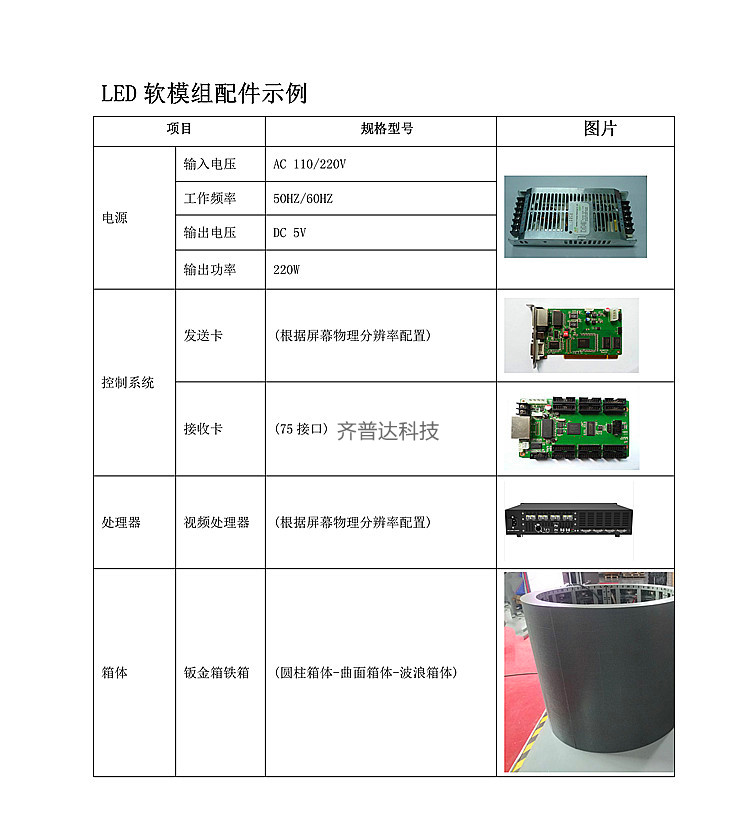 P2led软模组第一品牌规格L240*H120mm